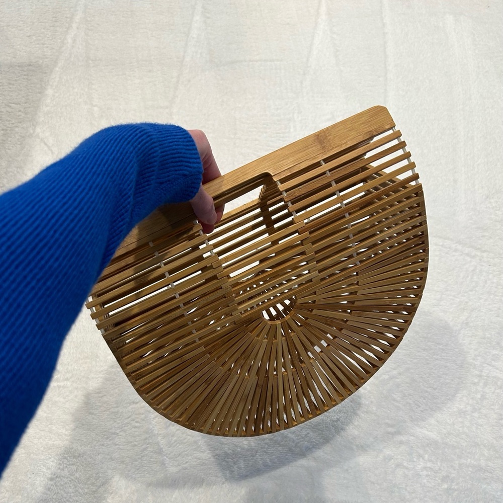 Wooden Bamboo Handbag/Beach Bag - Picture 7 of 11